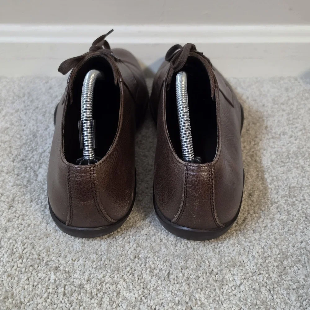 Harrys of London Dexter Brown Calf Leather Shoes Vibram Sole Mens US 9.5 EU 43.5